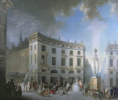 A Wedding Procession in Amiens by Gabriel de Saint Aubin